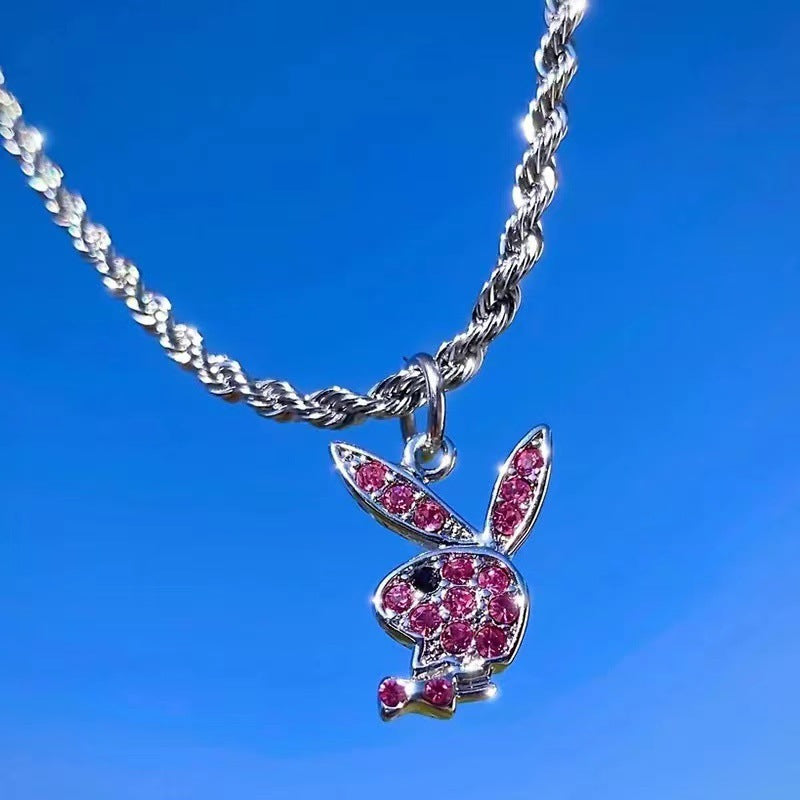 Wholesale Stainless Steel Rabbit Punk Style Rabbit Earrings
