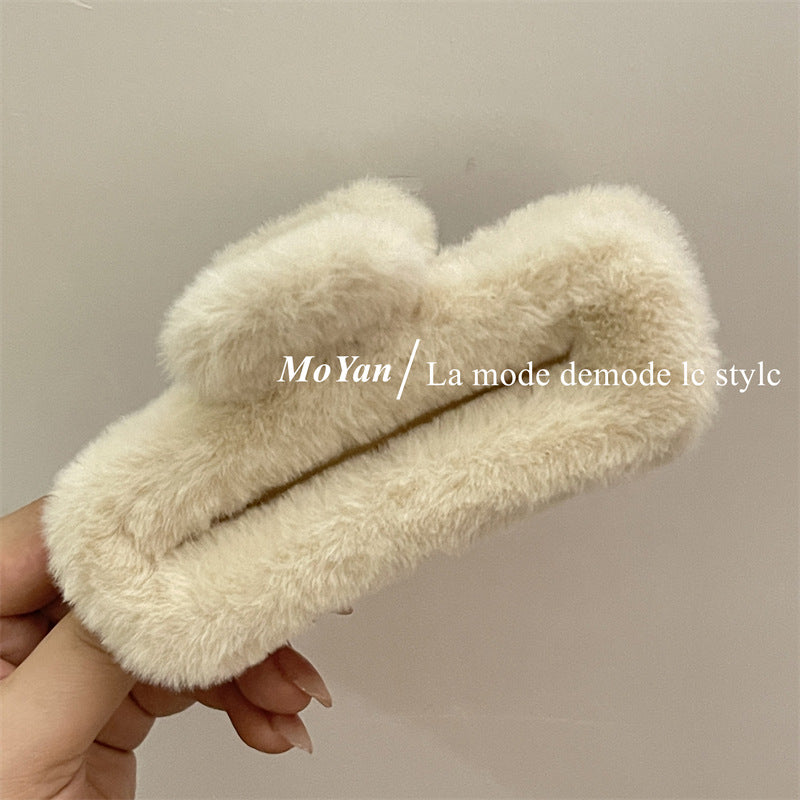 Wholesale Plush Warm Color Large Grab Clip