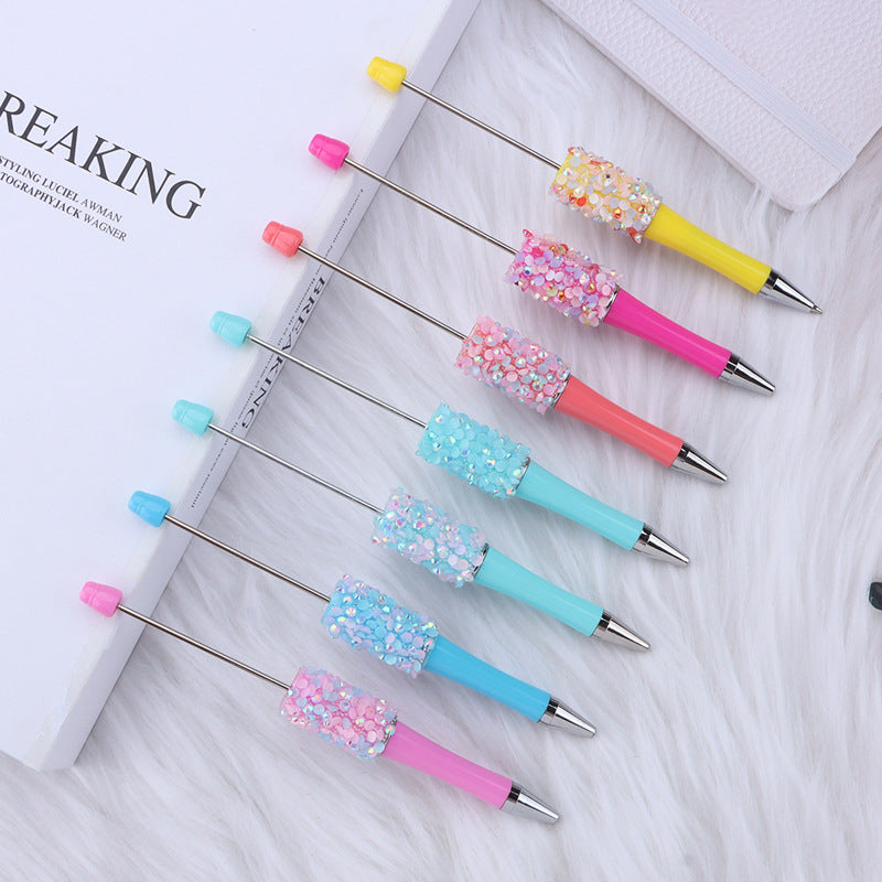 Wholesale New DIY Sequin Creative Petal Multi-color Hand-Worn Ballpoint Pen