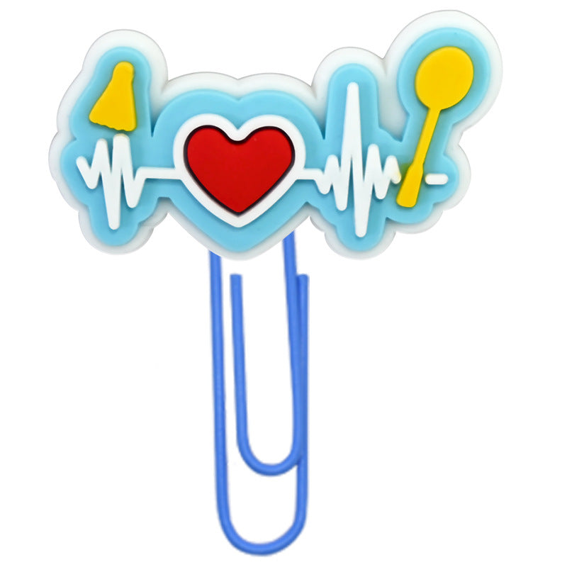 Wholesale Random 50pcs Cartoon Badminton Paper Clip Bookmark