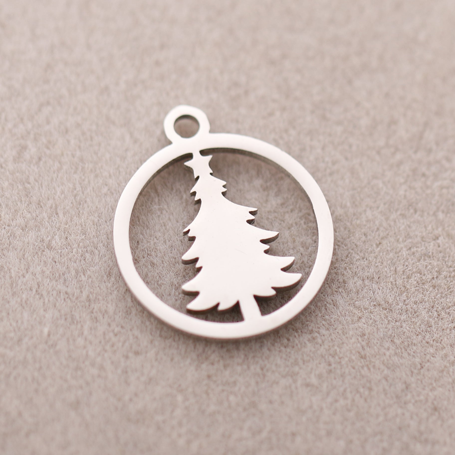 Wholesale Stainless Steel Christmas Snowman Fawn Christmas Tree Snowflake Pendant Accessories DIY