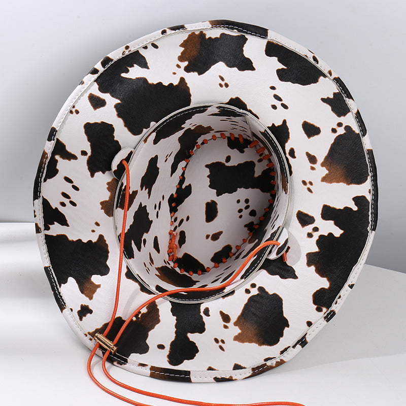 Wholesale Leather Cow Cowboy Hat