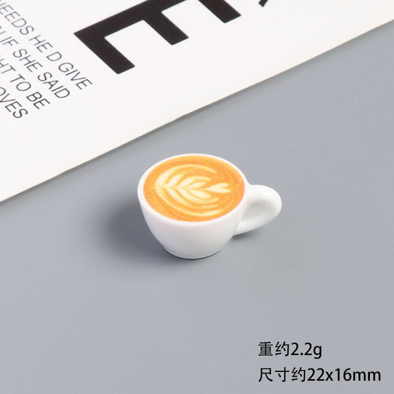 Wholesale Resin Miniature Coffee Cup Plate And Saucer Doll Accessories
