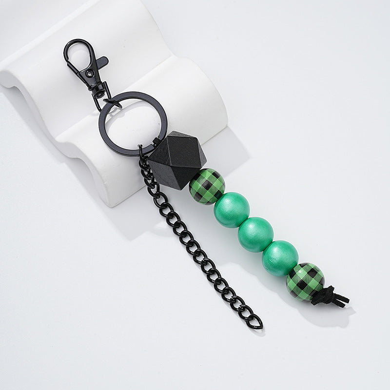 Wholesale Wooden Beads Beaded Keychain