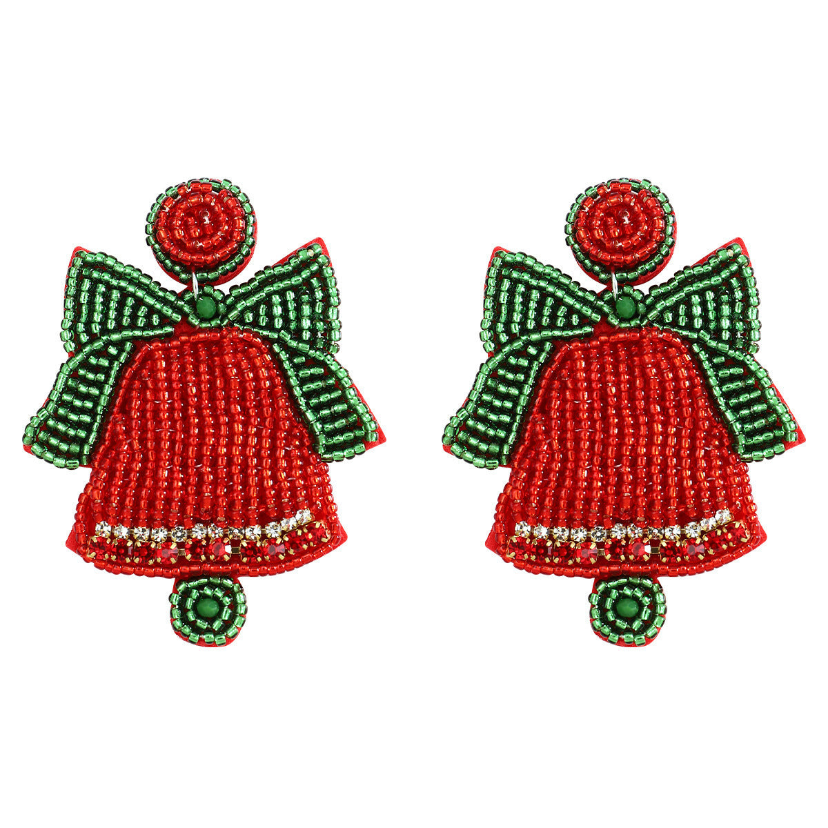Wholesale Christmas Handmade Rice Bead Earrings