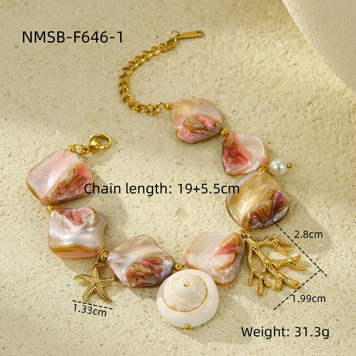 Wholesale Ocean Series Holiday Style Necklace Bracelet Earrings Summer Jewelry