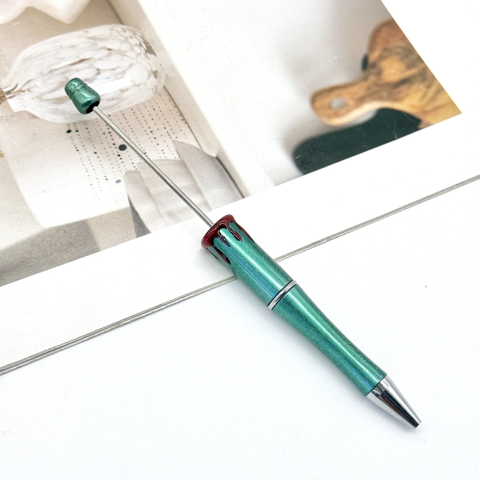 Wholesale New DIY Blood Print Beadable Pen Christmas Blood Print Pen