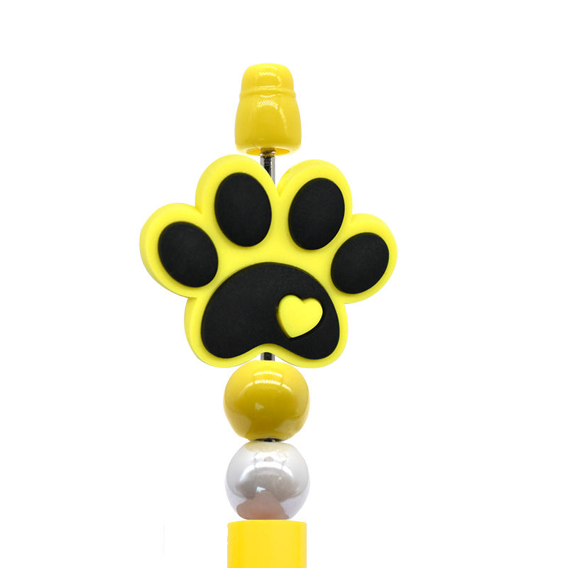 Wholesale Random 100pcs/pack Cartoon Dog Footprint Beads  Focal Beads