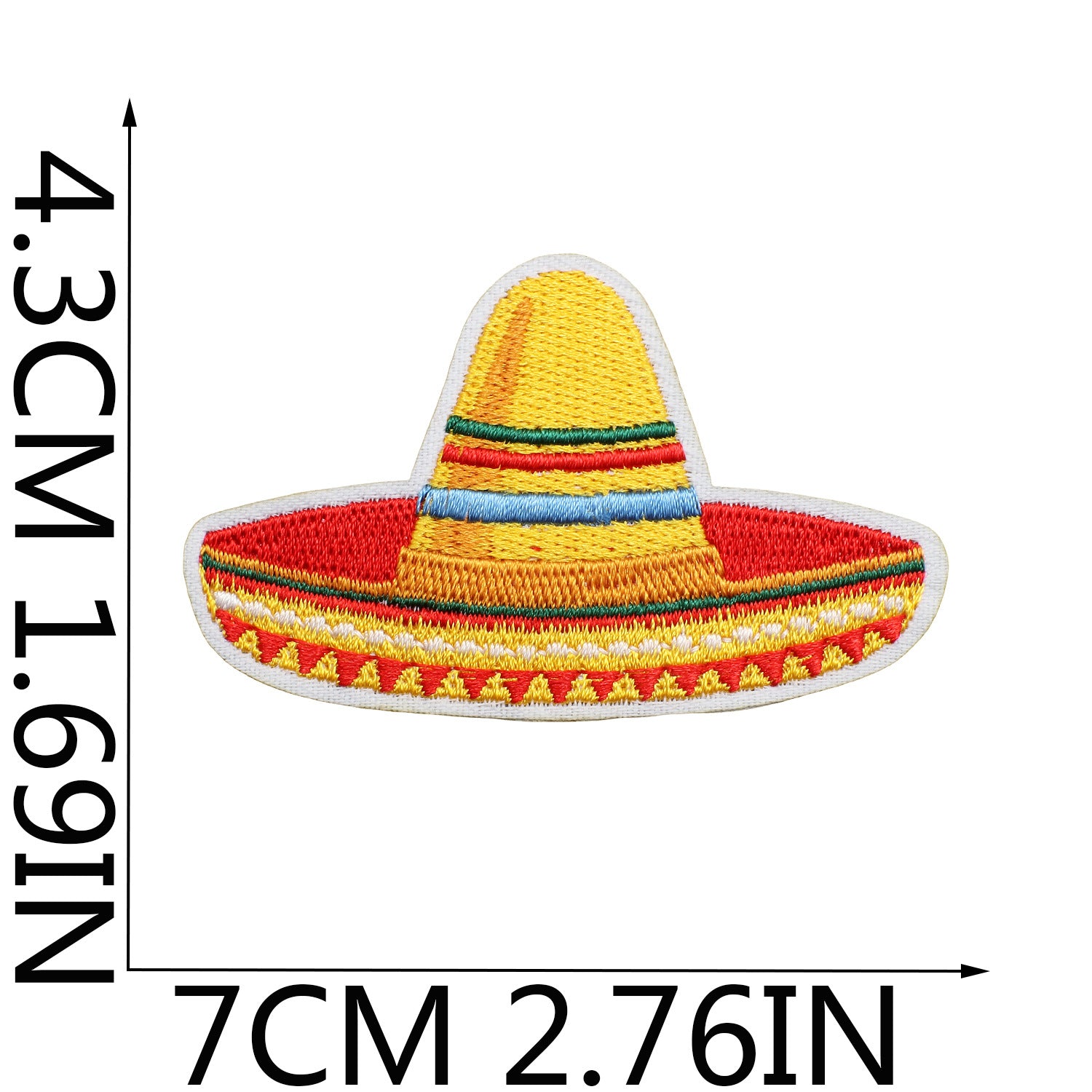 Wholesale Polyester Thread Embroidered Patch Mexico Carnival Skull Guitar Theme Clothing Decoration Gift Party Fashion Accessory