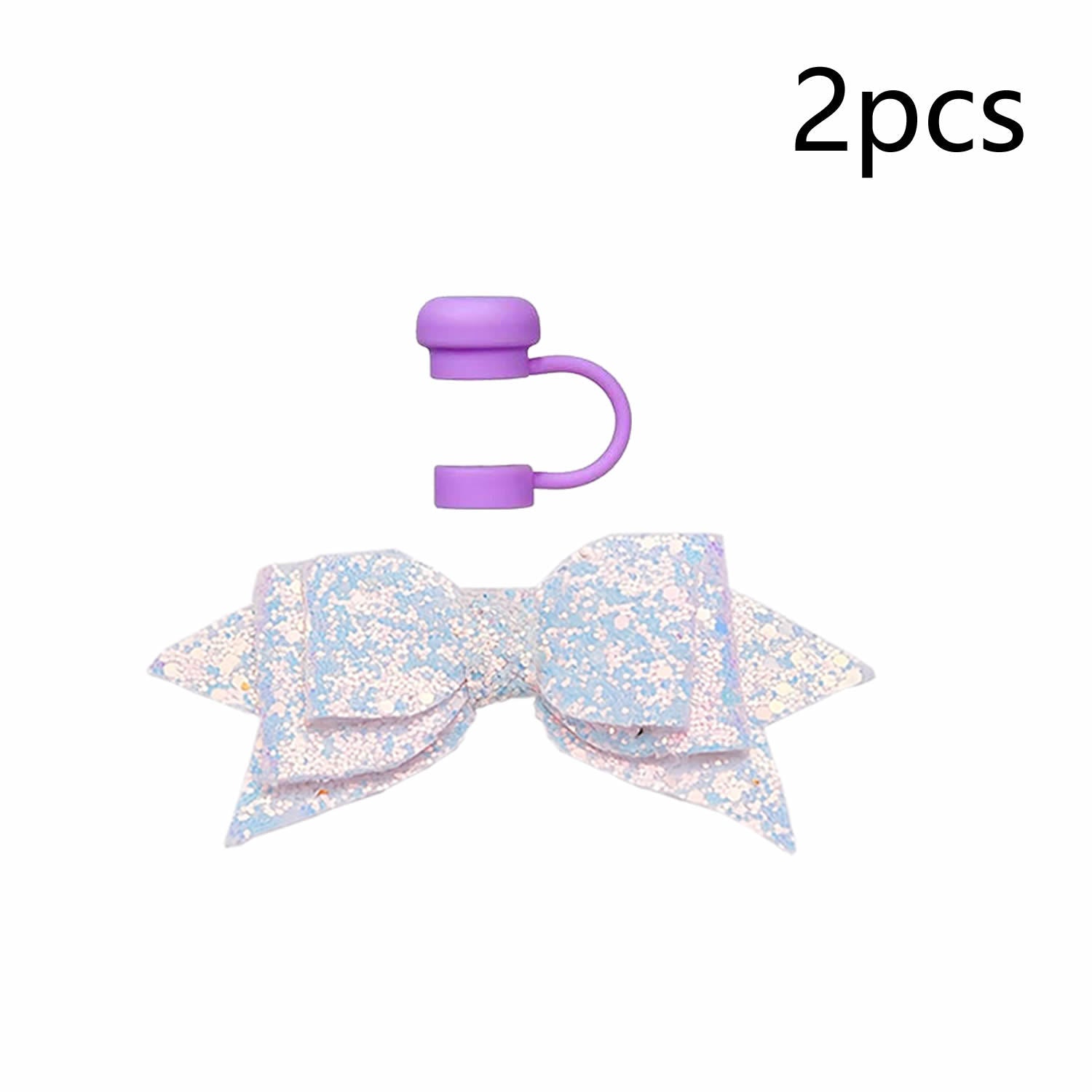 Wholesale 5pcs Ice Cup Bow Straw Hat