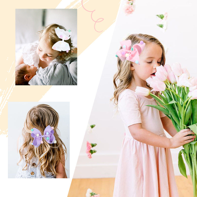 Wholesale Fabric Children's Bow Hair Clips