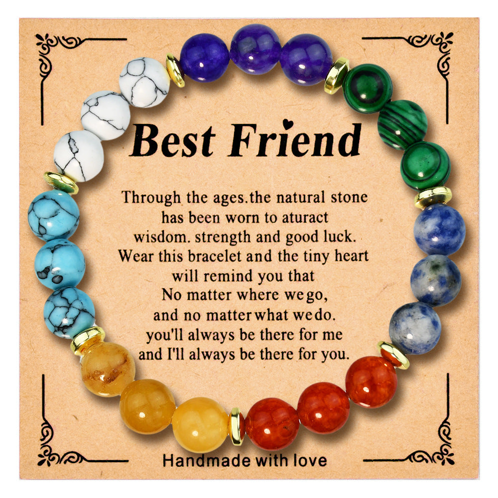 Wholesale  8mm colorful crystal beaded bracelet