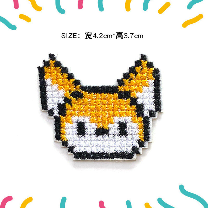 Wholesale Cartoon character embroidered patch frog cross  cloth patch