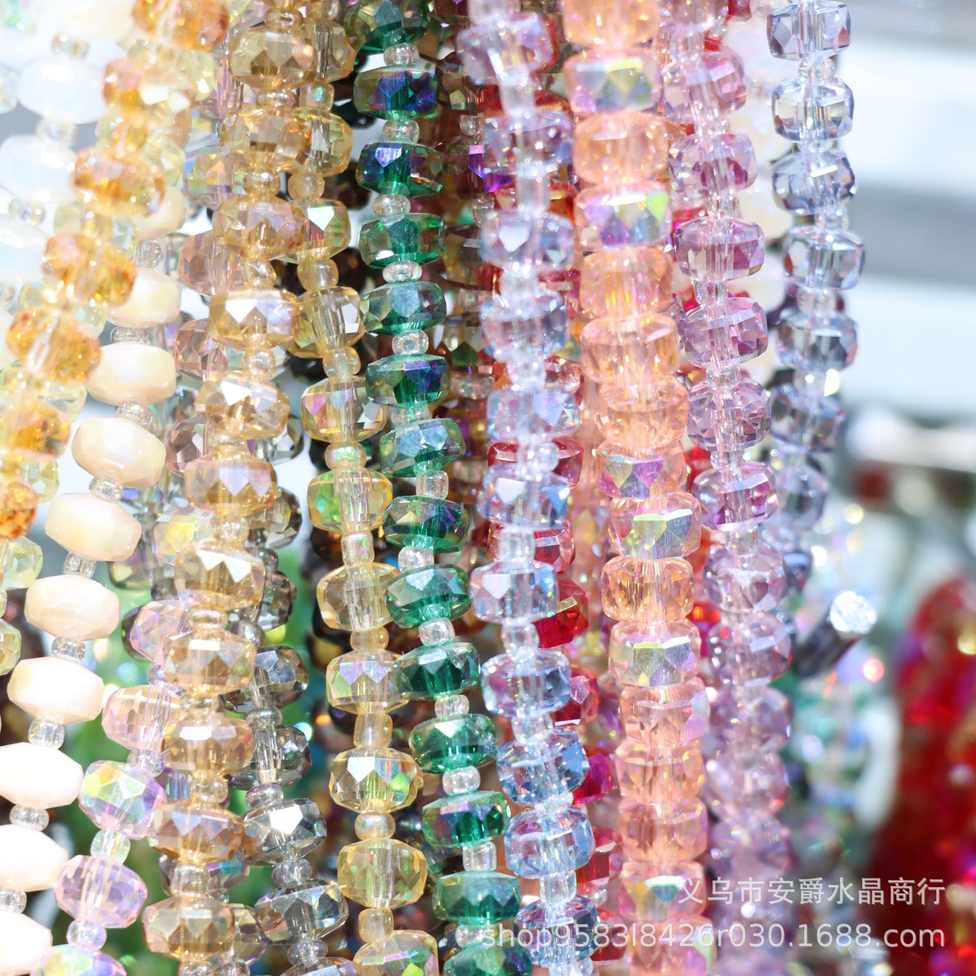 Wholesale 8mm Wheel Beads Crystal Beads