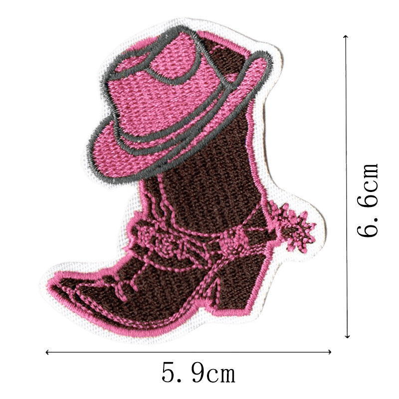 Wholesale Western Cowboy English Letter Embroidery DIY Patches