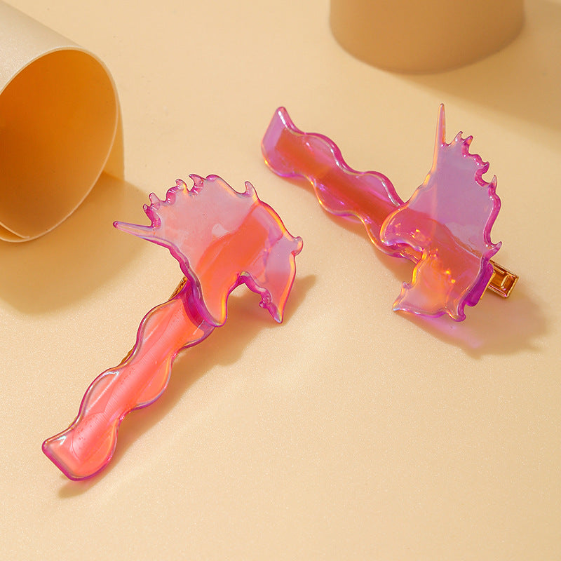 Central de cabello láser de unicornio acrílico al por mayor