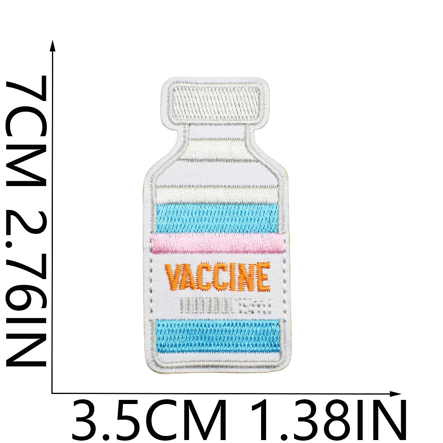 Wholesale Modern Red Blue Medical Rescue Team Embroidered Patches Cartoon Stethoscope Polyester Clothing Decoration Gift