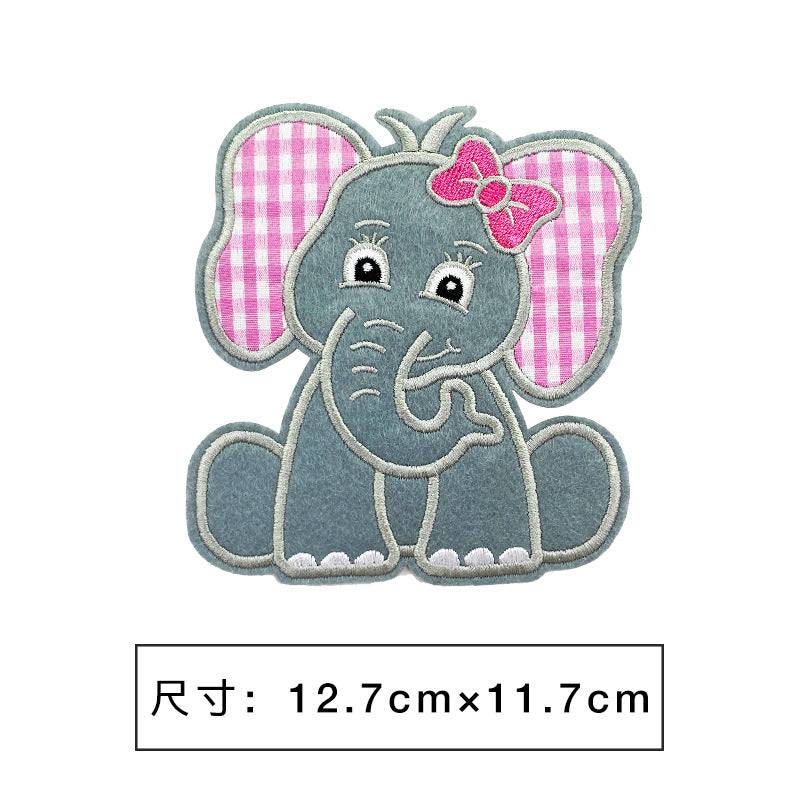 Wholesale Cartoon embroidery clothing decoration large patch cloth stickers