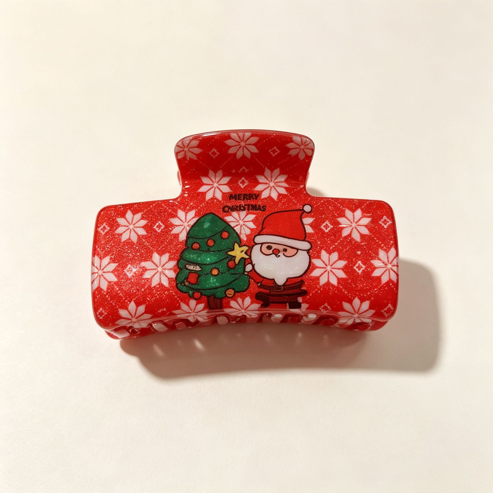 Wholesale Christmas Deer Snowman Bell Hair Claw Clip PVC Fashion Accessory Gift Boutique Resale