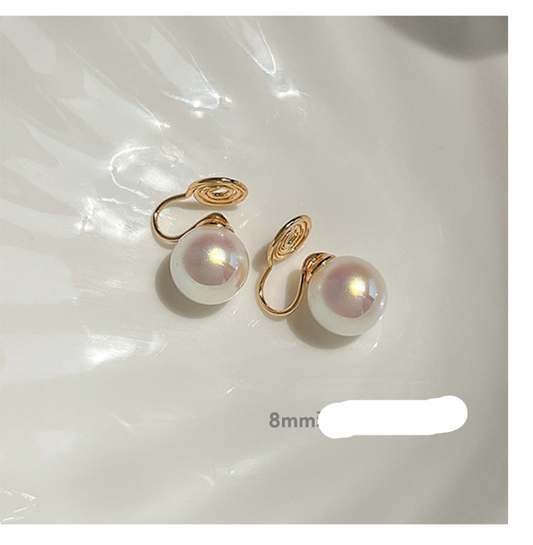 Wholesale 925 silver mosquito coil tray pearl ear clip