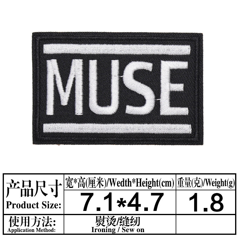 Wholesale Twill Embroidered Alphabet Patches Black White Rectangle Applique 33 Styles For Sweater DIY Craft Supply