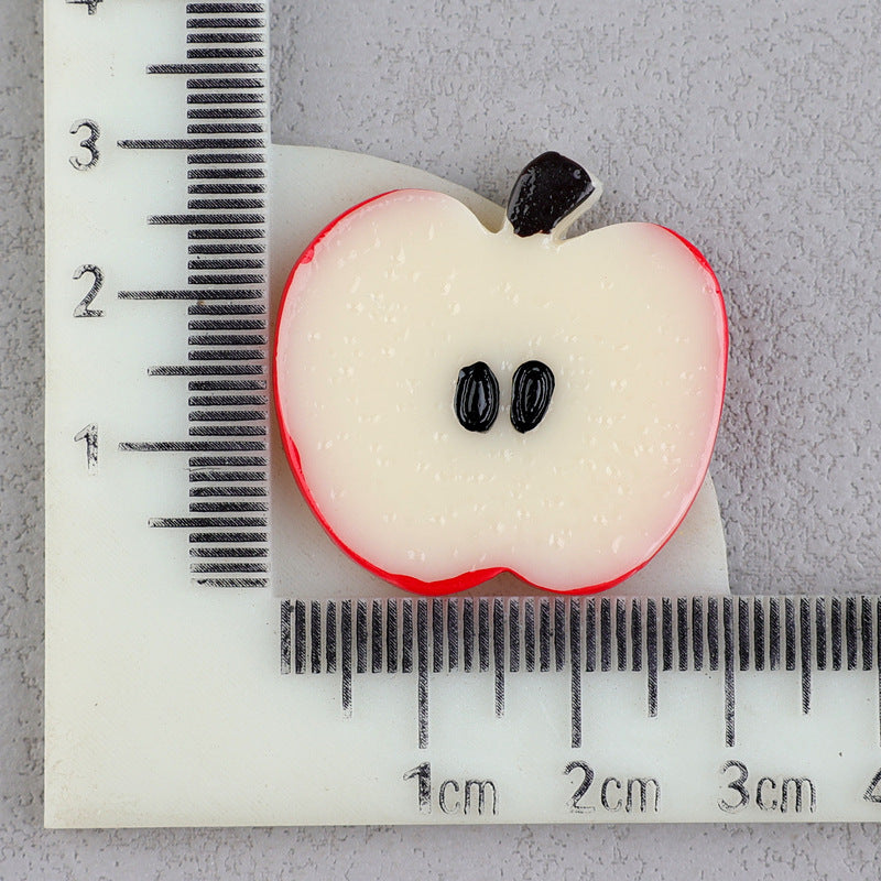 Wholesale 50pcs DIY Watermelon Strawberry Pineapple Fruit Homemade Cream Glue Resin Hole Shoe Patch FlatBack