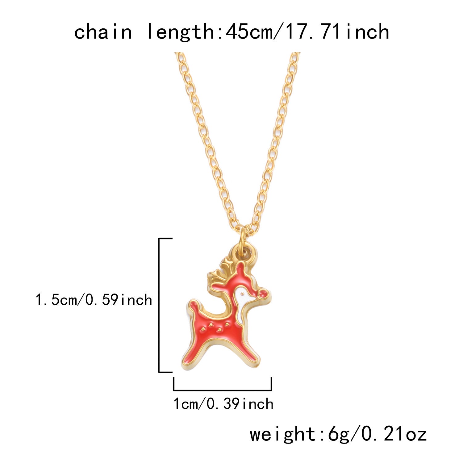 Wholesale Christmas Dopamine Colored Necklace