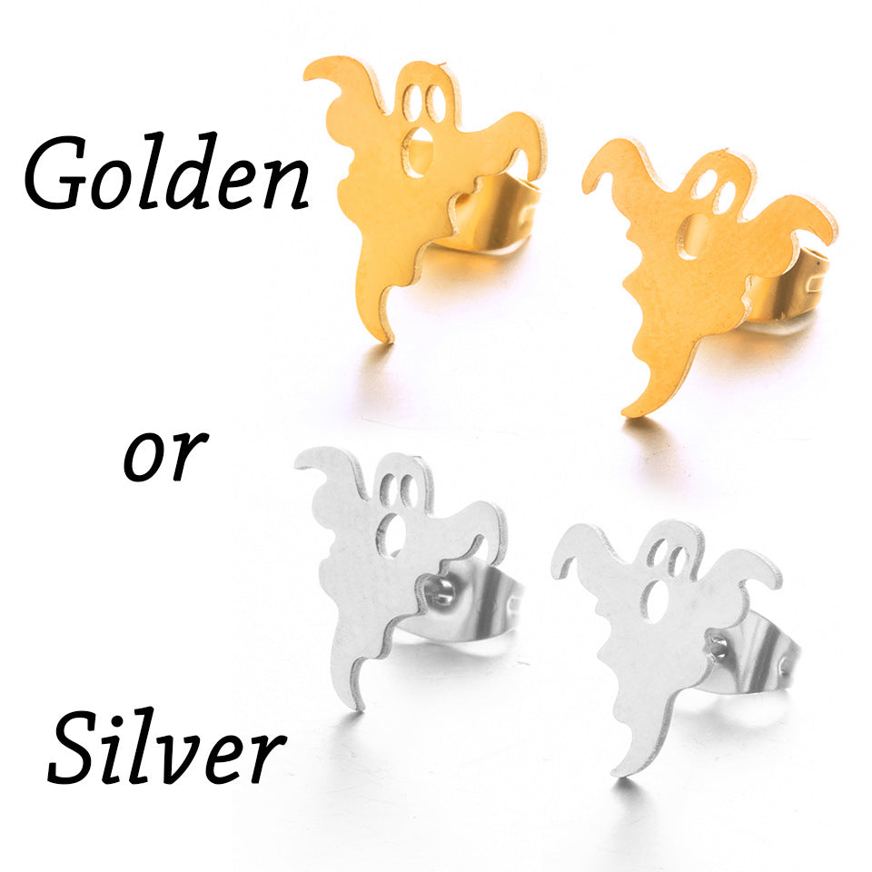 Wholesale Halloween Pumpkin Stainless Steel Earrings