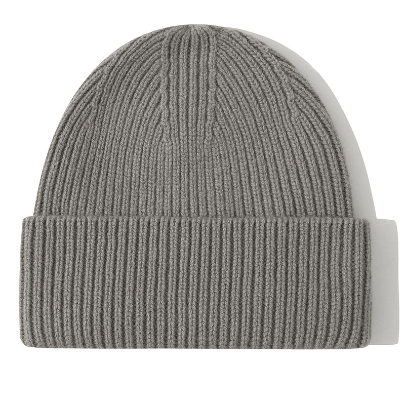 Wholesale Thick Pure Wool Beanie Winter Hat