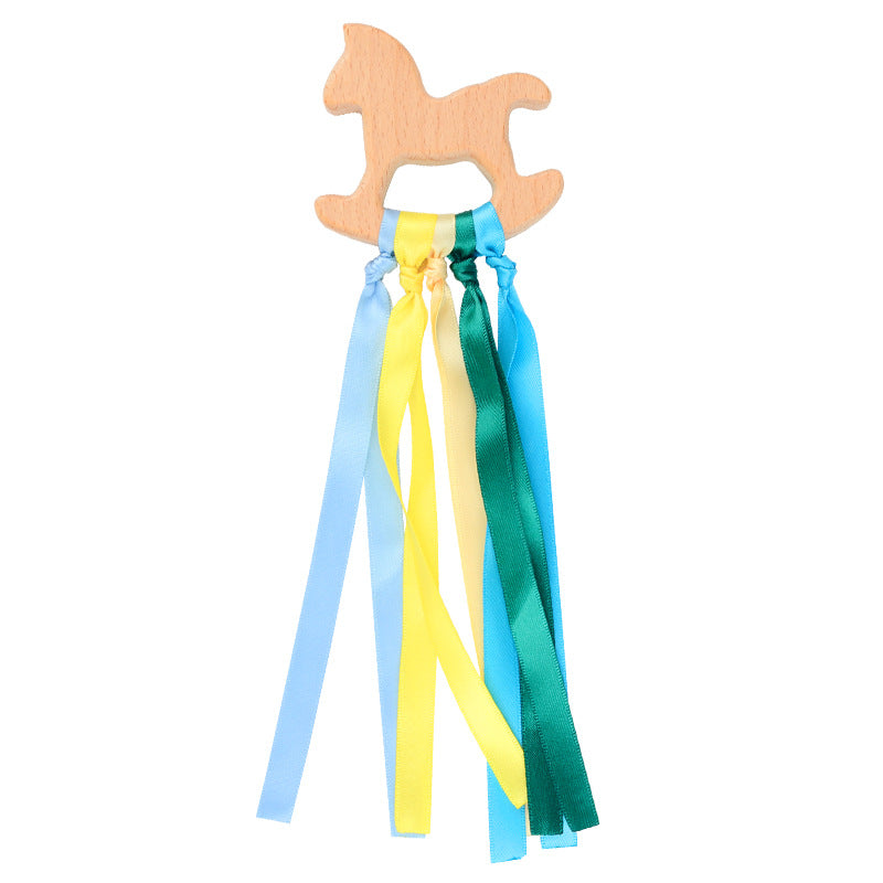 Wholesale Baby Colorful Beech Wood Baby Teether Toys