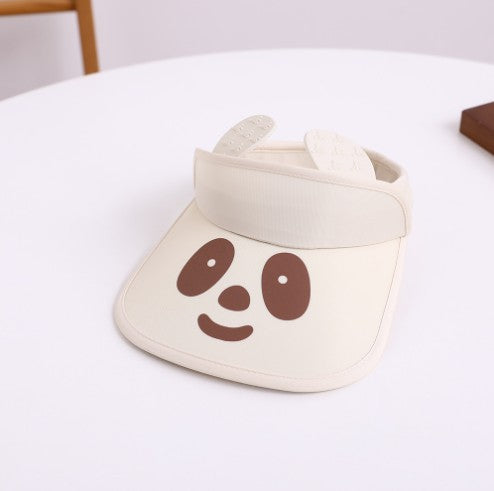 Wholesale Summer Children's Cotton Cartoon Panda Empty Hat