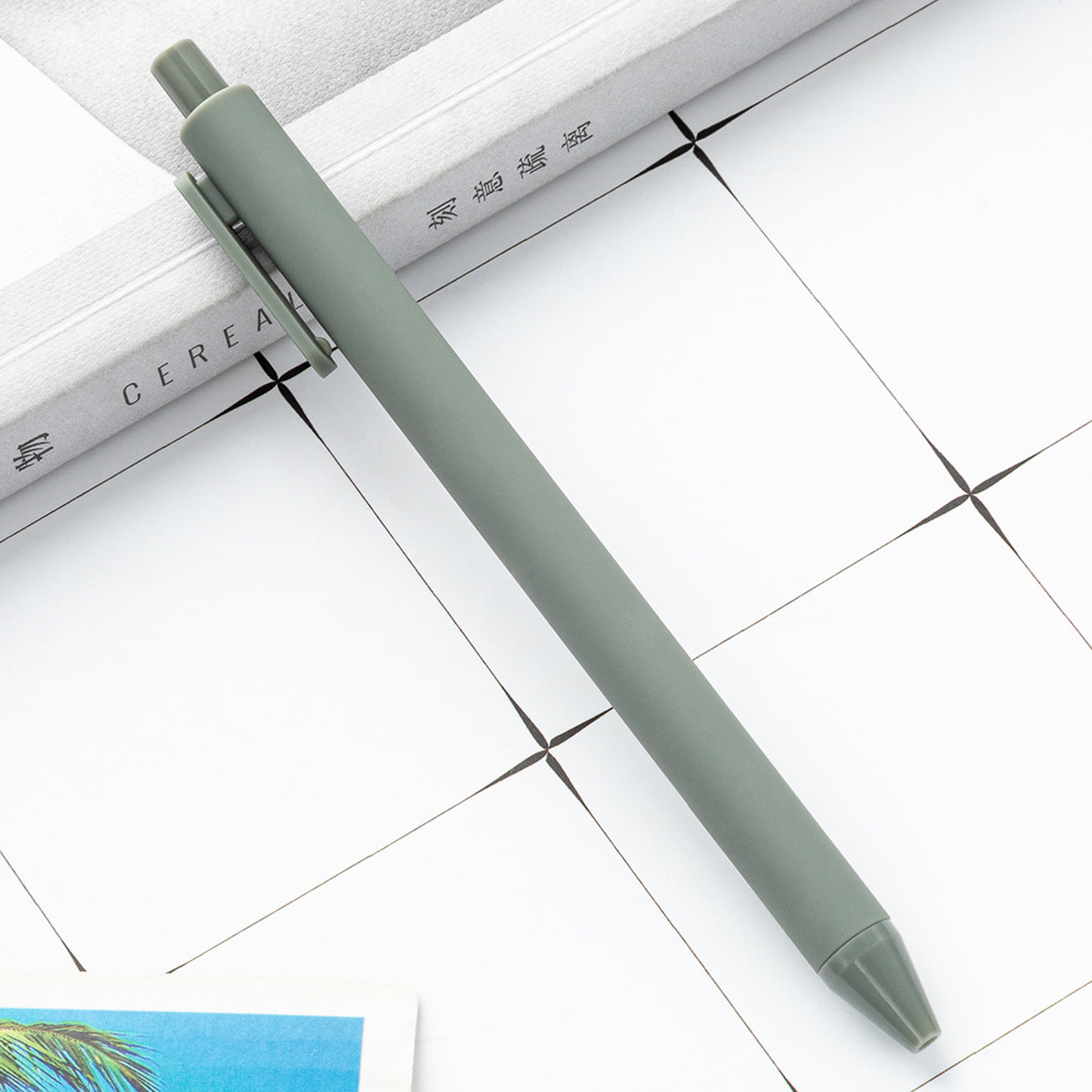 Whoelsale Candy Color Press Plastic Pen Gift Office Tools Teacher Gift