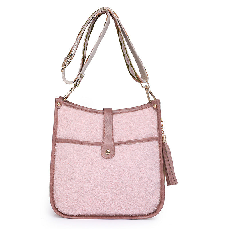 Wholesale PU Plush Shoulder Bags