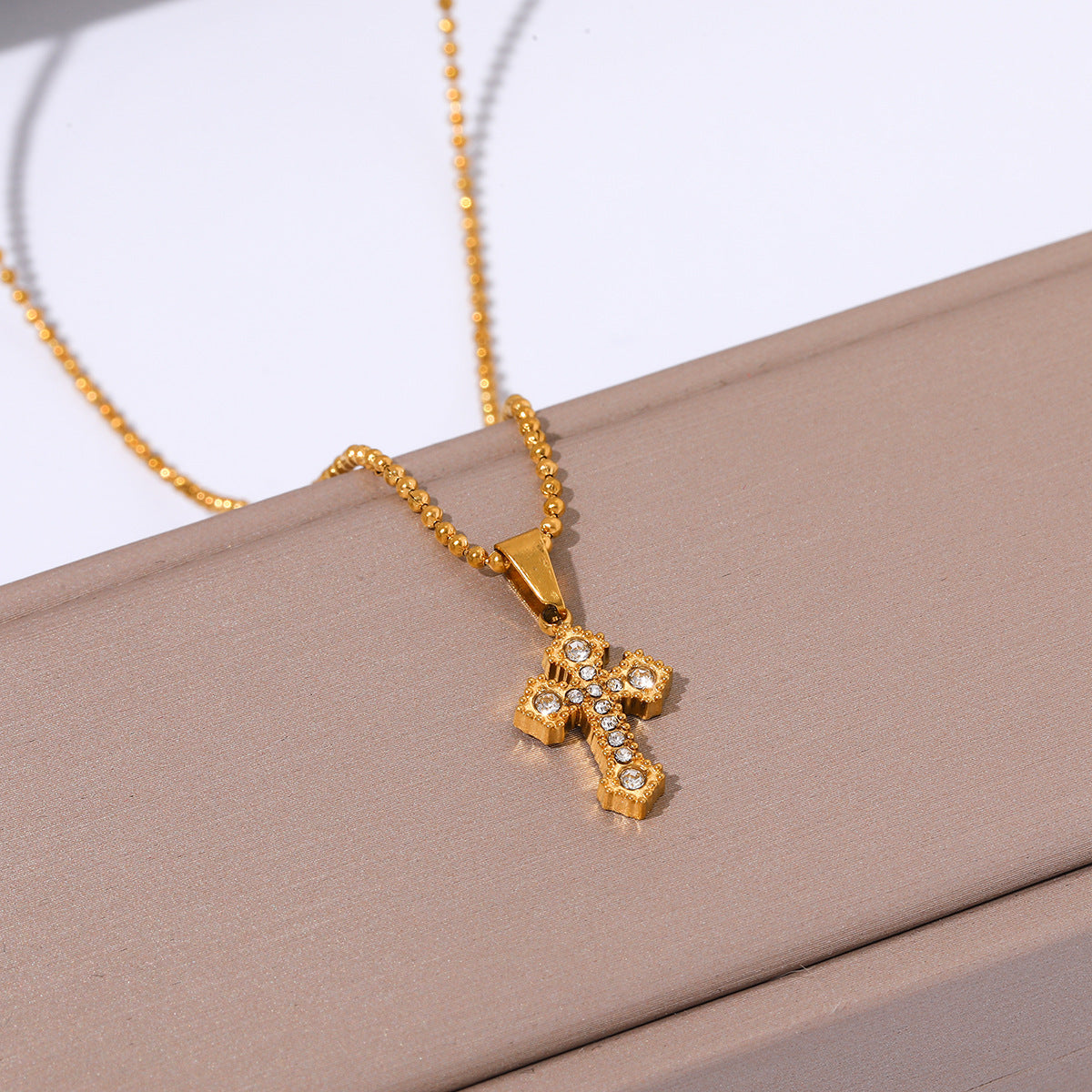 Wholesale Stainless steel necklace cross pendant