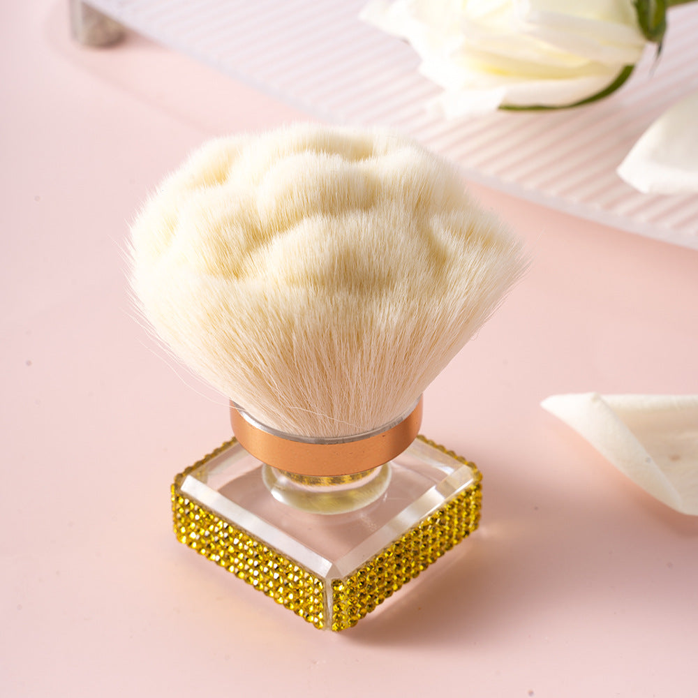 Wholesale Diamond-encrusted advanced multi-functional hot selling single nail art dust powder brush foundation brush makeup brush beauty makeup