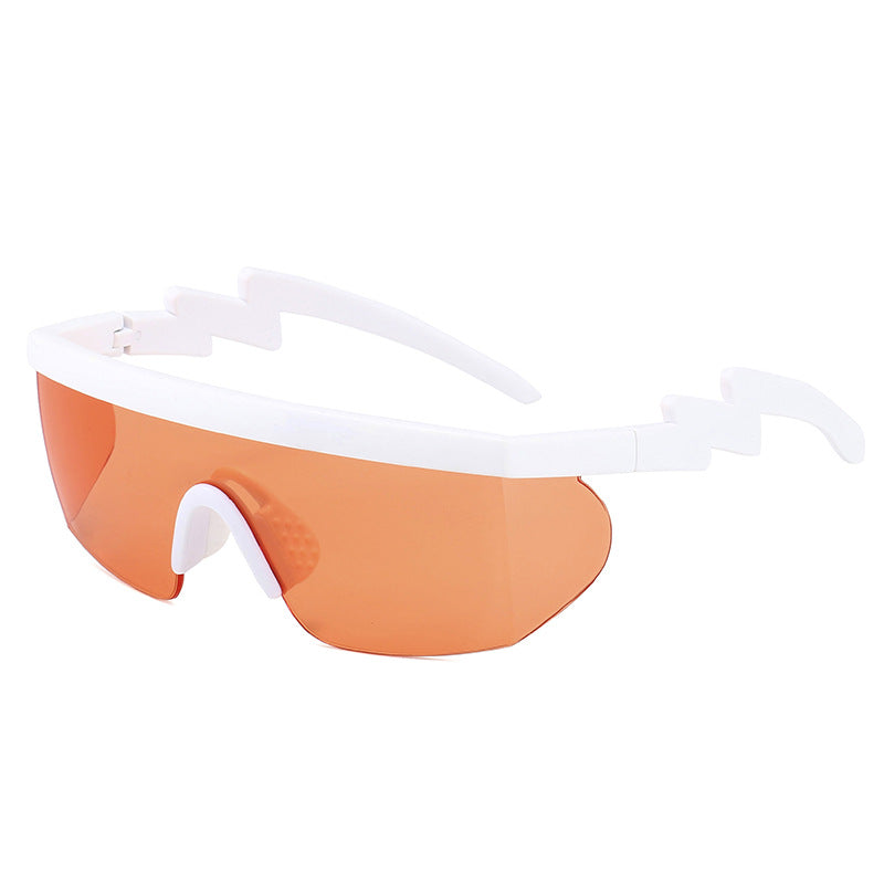 Wholesale Conjoined Sports Cycling Irregular PC Sunglasses