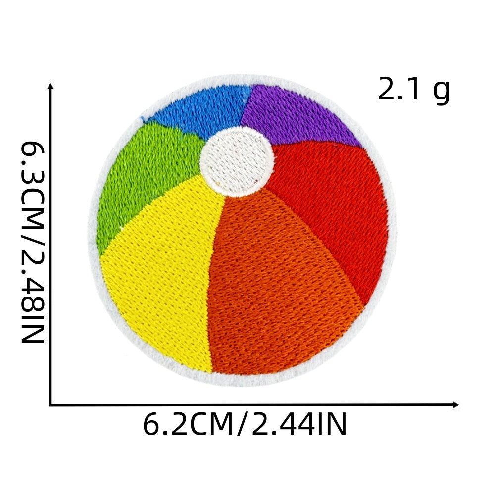 Wholesale DIY Embroidery Patch Cute Hawaiian Party Hat Clothes Decoration FS