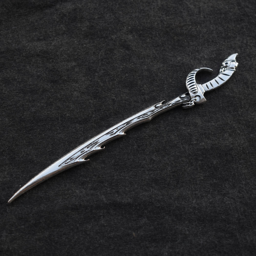 Wholesale 16cm Witch Skull Hair Stick Sword Spirit Hair Hairpin