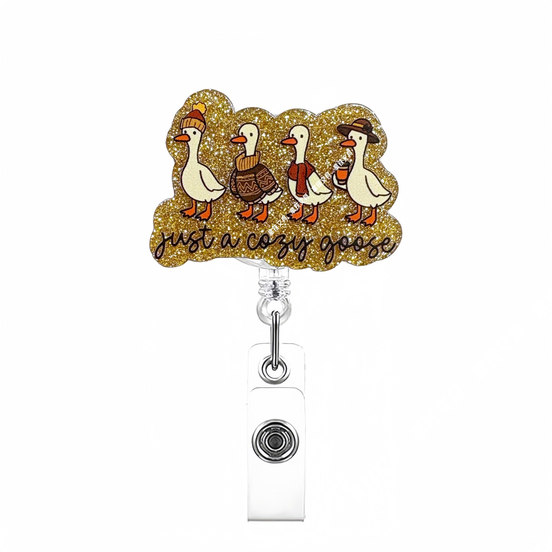 Wholesale Golden Autumn Christmas Nurses Medical Students Retractable Buckle  Badge Reels