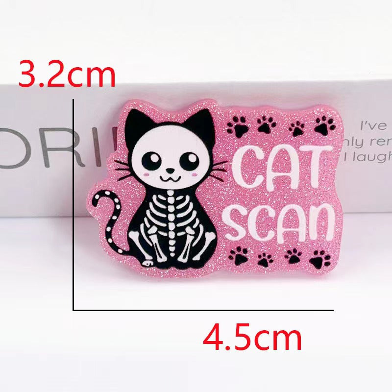 Wholesale 10pcs Cartoon Alphabet Acrylic Flatback