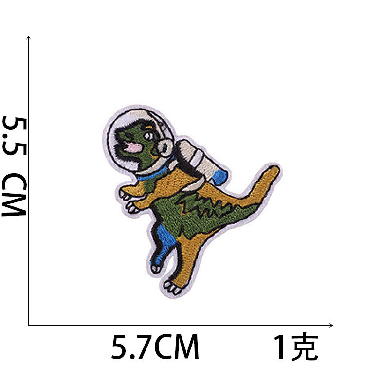 Wholesale Cute Dinosaur Embroidered Patches For Kids Clothing Iron On DIY Fashion Accessory