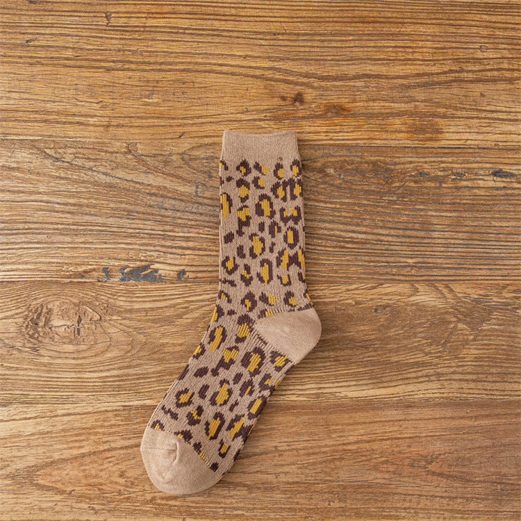 Wholesale Cotton Leopard Print Stockings