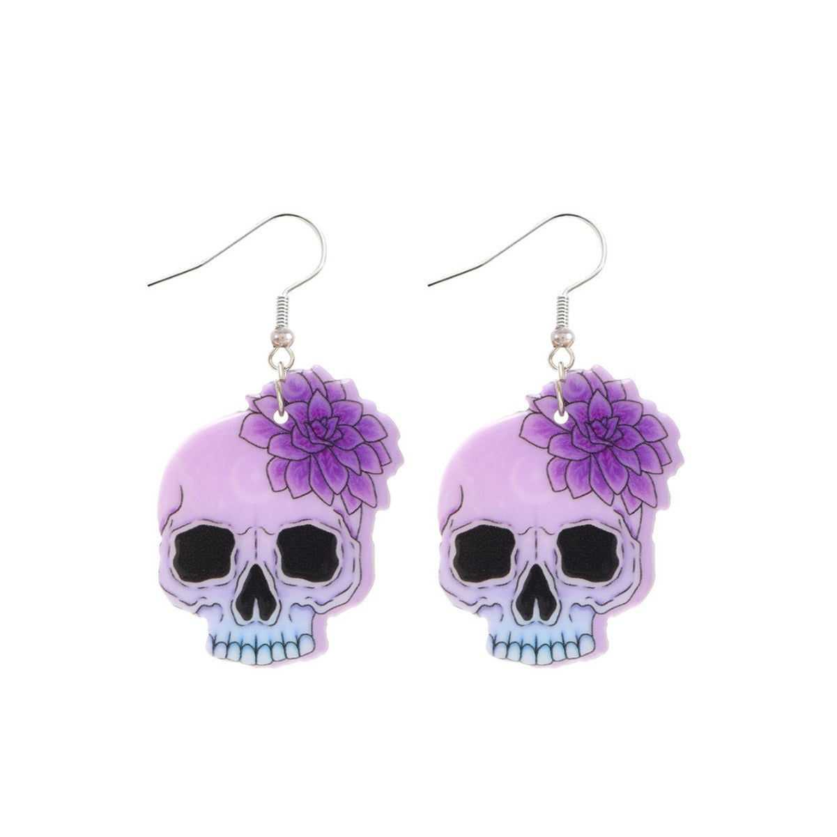 Wholesale Acrylic Devil Skeleton Color Kitten Earrings