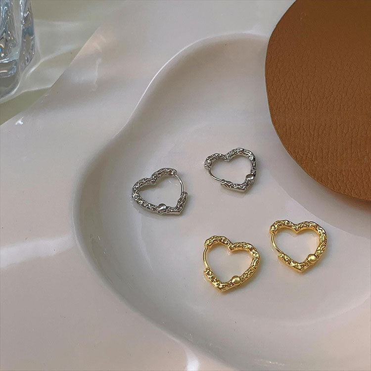 Wholesale 925 Sterling Silver Heart-shaped Earrings