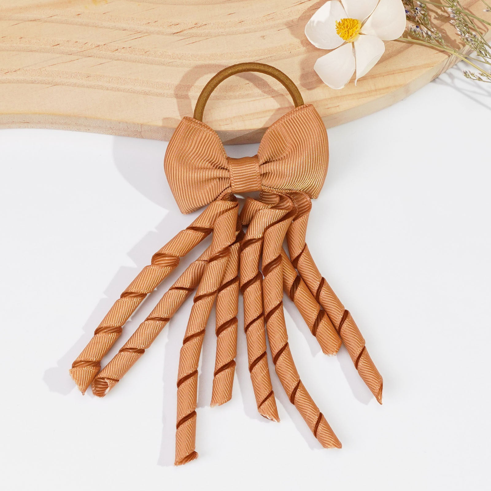 Wholesale bow rubber band roll thread belt Christmas headdress