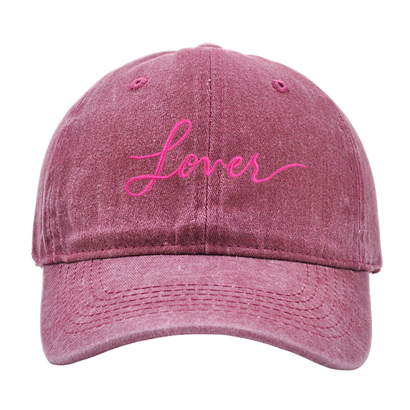 Wholesale Valentine's Day Lover Embroidered Cotton Baseball Hat