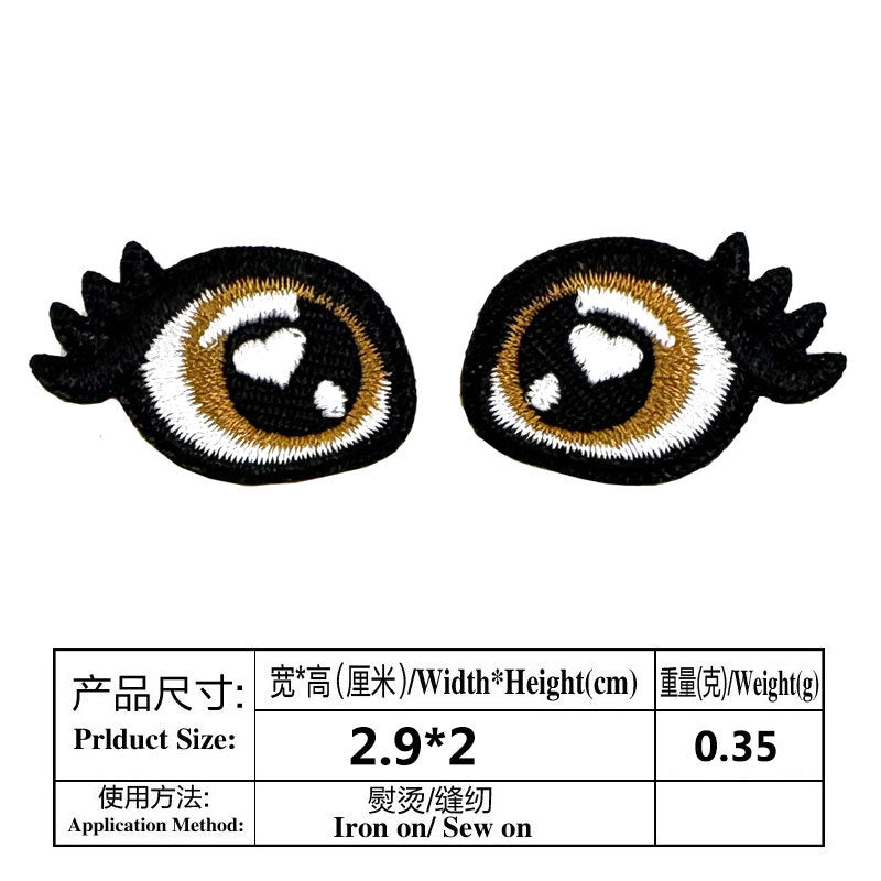Wholesale Handmade Doll Eye Clothing Embroidery DIY Patches
