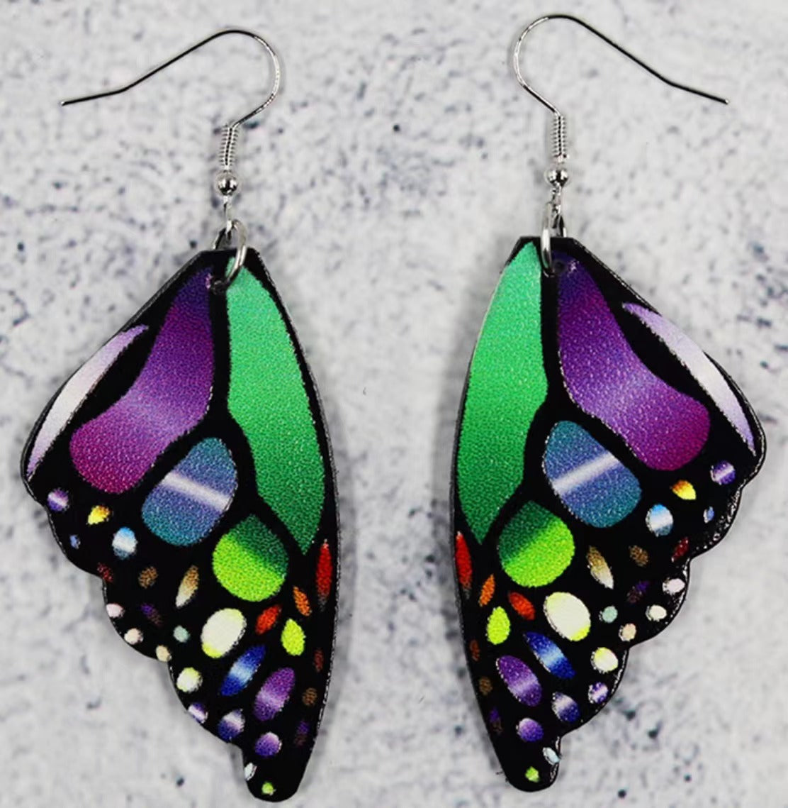 Wholesale Butterfly Wing Earrings,  Eco-Friendly Leather Earrings
