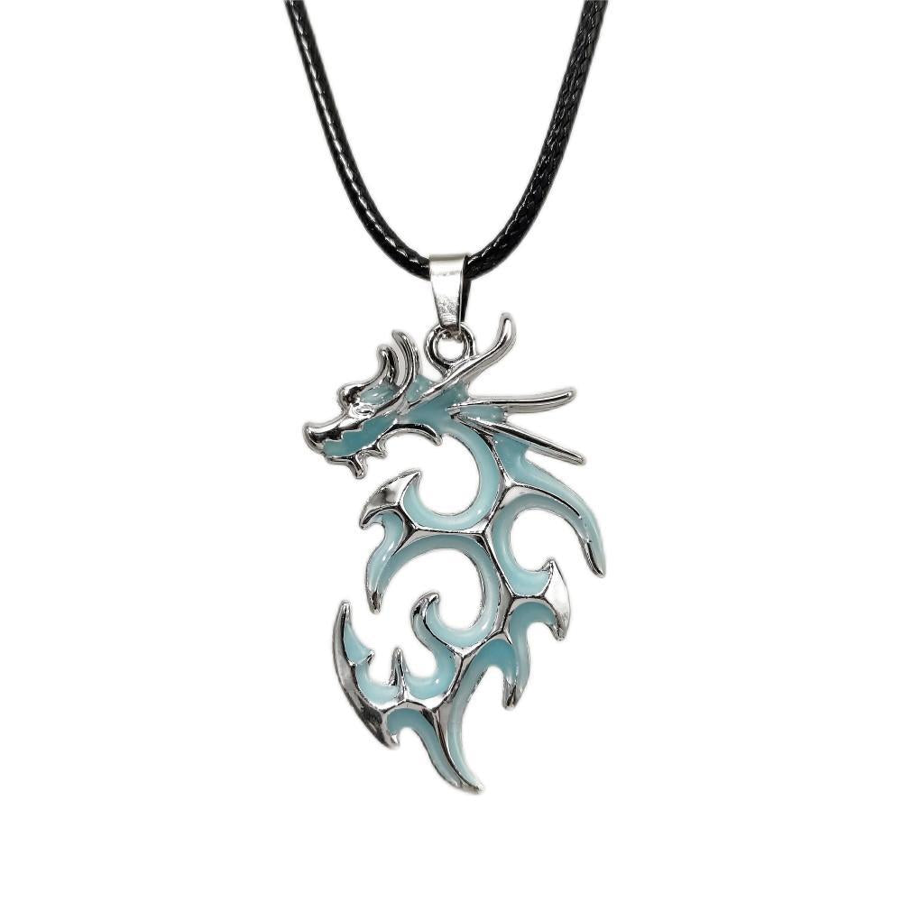 Wholesale Luminous Flame Dragon Necklace