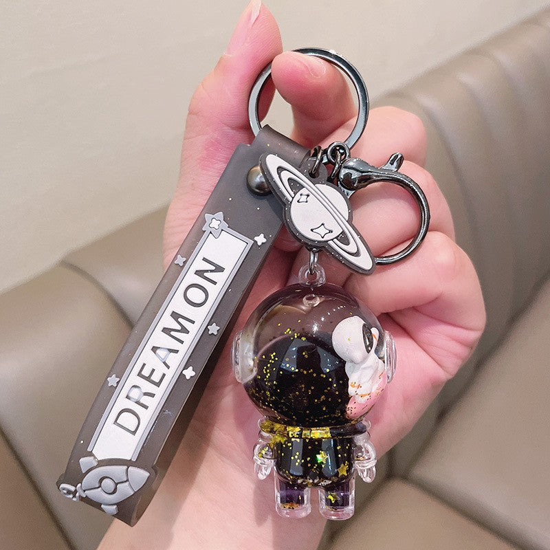 Wholesale Acrylic Liquid Sand Cat Paw Keychain